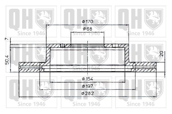 QUINTON HAZELL Тормозной диск BDC4833